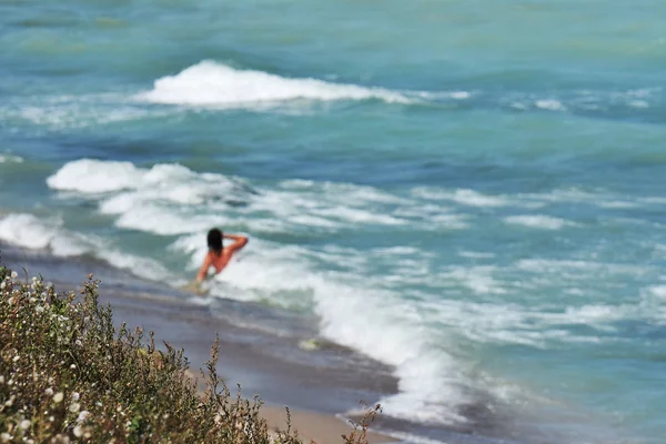 Rilassatevi Sulla Spiaggia Vama Veche Una Destinazione Turistica Non Tradizionale — Foto Stock