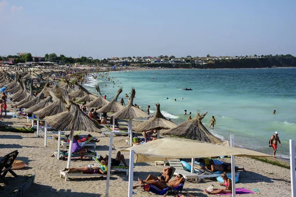 Vama Veche Constanta Roemenië Augustus 2018 Vama Veche Strand Een — Stockfoto