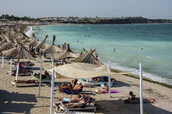 Vama Veche Constanta Roemenië Augustus 2018 Vama Veche Strand Een — Stockfoto