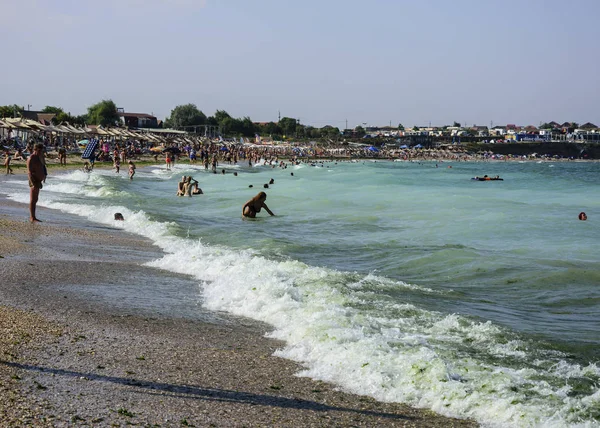 Vama Veche Constanţa Rumunia Sierpień 2018 Vama Veche Beach Spoza — Zdjęcie stockowe