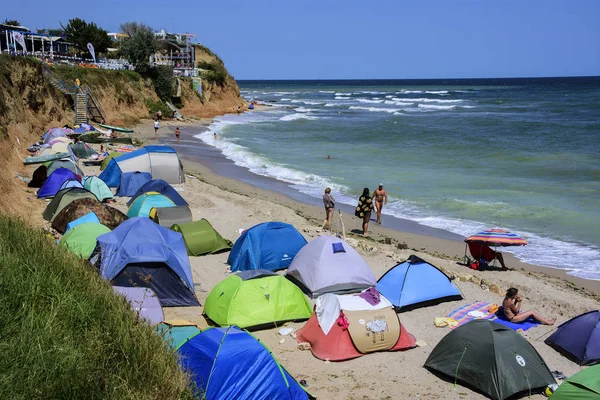 Vama Veche Constanta Romania August 2018 Vama Veche Beach Non — Stock Photo, Image