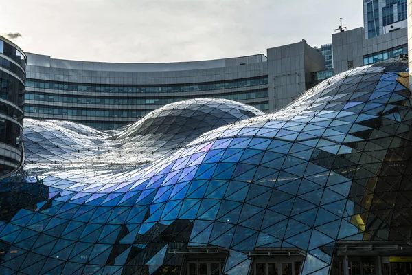 Warsaw Poland June 2018 Building Architecture Close Top Tourists Attraction Stock Picture