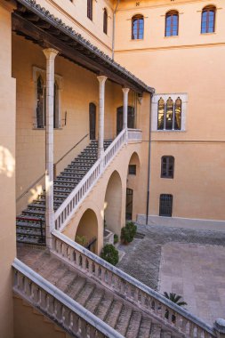 Gandia, Valensiya, İspanya - 10 Kasım 2016. Ducal Sarayı Borgia, Gandia, Costa Blanca, İspanya Eyaleti, İspanya