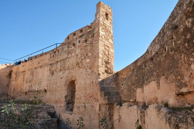 Beklediği, İspanya - 11 Kasım 2016. Kalıntıları beklediği Castle, Valencia, İspanya.