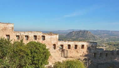 Beklediği, İspanya - 11 Kasım 2016. Kalıntıları beklediği Castle, Valencia, İspanya.