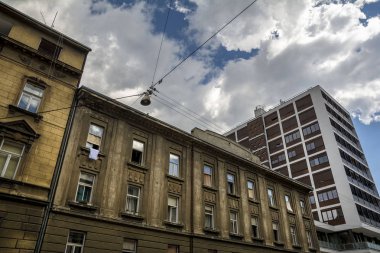 Zagreb, Hırvatistan'ın başkenti mimarisinde binanın... kapatmak