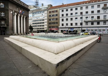 Zagreb, Hırvatistan'ın başkenti mimarisinde binanın... kapatmak