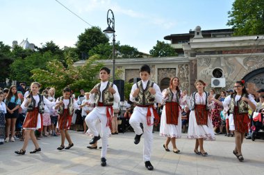 Köstence, Romanya - 24 Haziran 2018. Grup 