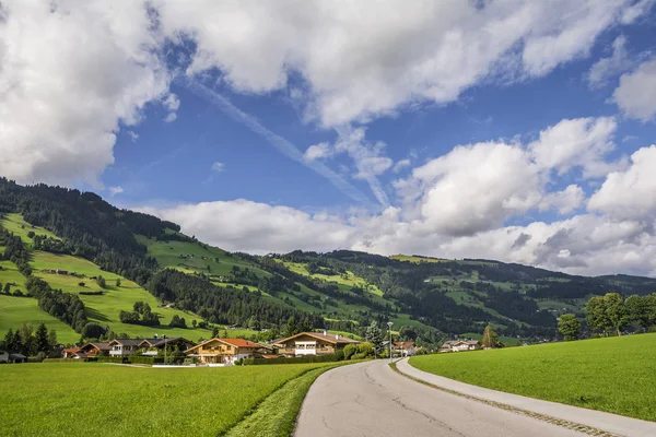 Pueblo Westendorf Brixental Valley Los Alpes Tiroleses Austria Popular Lugar — Foto de Stock