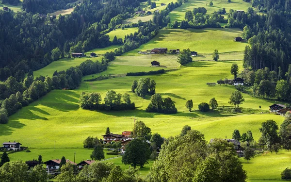 Increíble Paisaje Rural Westendorf Montañas Los Alpes Tirol Austria — Foto de Stock