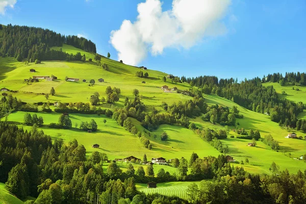 Csodálatos Vidéki Táj Westendorf Ban Alpok Hegység Tirol Ausztria — Stock Fotó