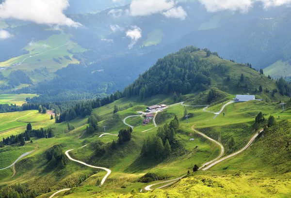 Paisajes Dramáticos Las Montañas Fieberbrunn Alpes Austríacos Tirol — Foto de Stock