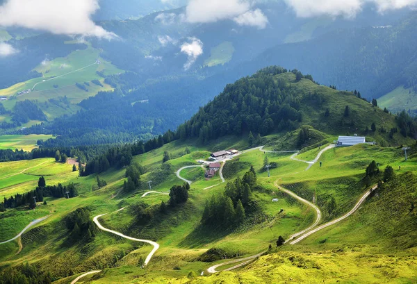 Dramatycznej Scenerii Górach Tirol — Zdjęcie stockowe