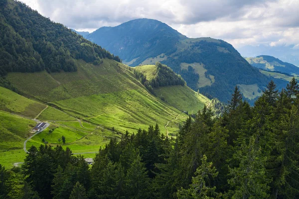 Piękna Panorama Szlaku Dwie Godziny Domu Wildseeloder Jezioro Wildsee Historyczne — Zdjęcie stockowe