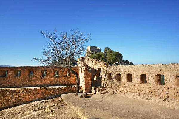 Beklediği Spanya Kasım 2016 Kalıntıları Beklediği Castle Valencia Spanya — Stok fotoğraf