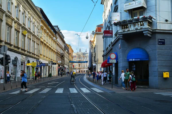 Zagreb Kroatien Juli 2017 Ilica Street Eller Main Shopping Area — Stockfoto