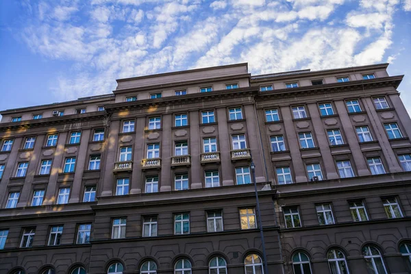 Close up building architecture in Zagreb, capital of Croatia