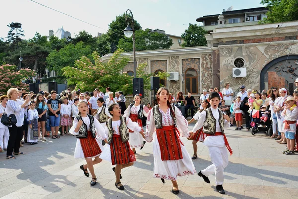 Constanta Rumänien Juni 2018 Tanzgruppe Die Beim Ziua Iei Internationaler — Stockfoto