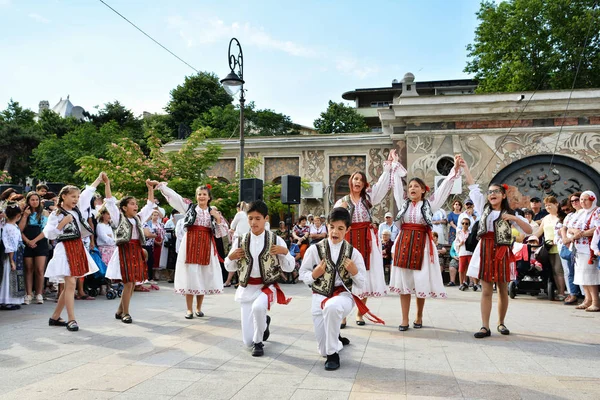 Constanta Rumänien Juni 2018 Tanzgruppe Die Beim Ziua Iei Internationaler — Stockfoto