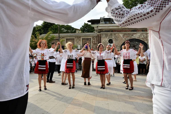 Constanta Rumänien Juni 2018 Tanzgruppe Die Beim Ziua Iei Internationaler — Stockfoto