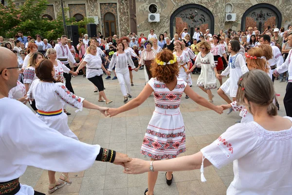 Constanta Rumänien Juni 2018 Tanzgruppe Die Beim Ziua Iei Internationaler — Stockfoto