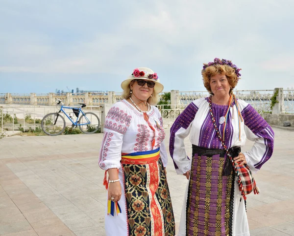 Constanta Rumänien Juni 2018 Frauen Traditionellen Trachten Beim Ziua Iei — Stockfoto