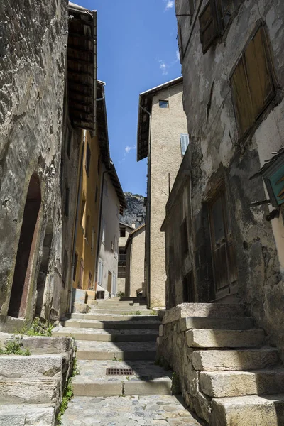 Улица Старом Городе Брианкон Самом Высоком Городе Франции Прованс Известном — стоковое фото