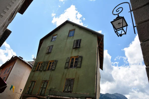 Architecture Bâtiment Dans Vieille Ville Briancon Haute Ville France Provence — Photo