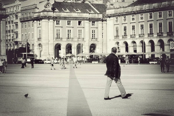 Lisboa Portugal Outubro 2017 Praca Comercio Praça Comercial Marco Histórico — Fotografia de Stock