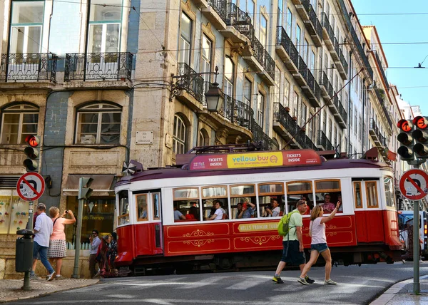 Lisboa Portugal Octubre 2017 Vista Ciudad Con Hills Tramcar Tour — Foto de Stock