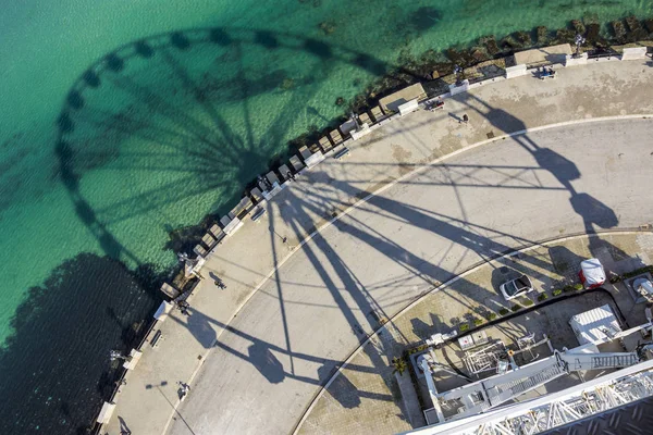 Hermoso Paisaje Panorama Con Vista Del Mar Adriático Lungomare Bari — Foto de Stock