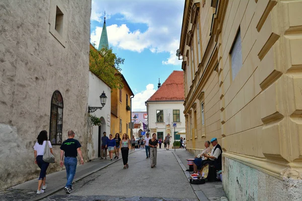 Zagreb Croatia Июля 2017 Года Уличная Фотография Образ Жизни Верхнем — стоковое фото