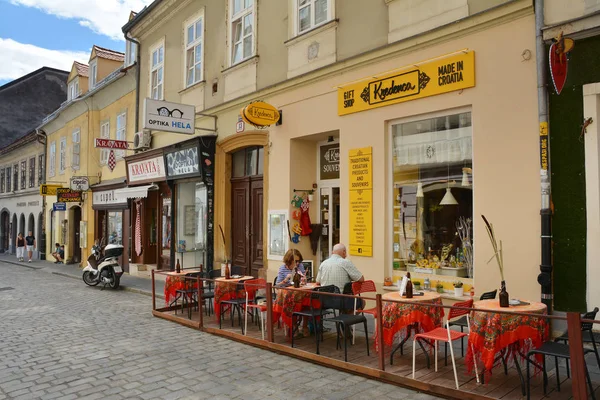 Zagreb Kroatië Juli 2017 City Streetview Oude Stad Van Zagreb — Stockfoto