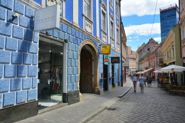 Zagreb Croatia Июля 2017 Года Вид Улицу Старом Городе Загреба — стоковое фото