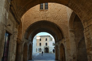 Bari, İtalya Eski Şehir güzel antik duvar