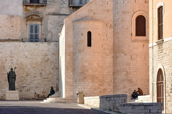 Bari Itália Fevereiro 2019 Basílica Pontifícia San Nicola Basílica São — Fotografia de Stock