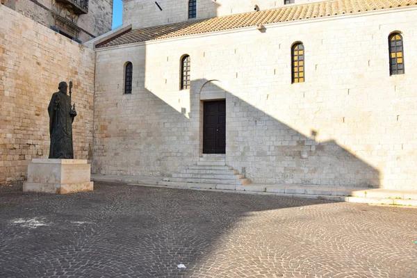 Bari Italy Февраля 2019 Года Папская Базилика Сан Никола Базилика — стоковое фото