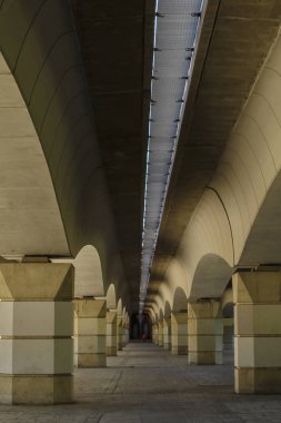 Turia eski nehir yatağı boyunca birçok köprübiri, Valencia, İspanya ünlü ve güzel Turia parkı dönüştü.