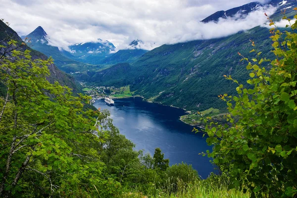 Geirangerfjord Oblasti Sunnmore Norsko Jeden Nejkrásnějších Fjordů Světě Zařazen Světovém — Stock fotografie