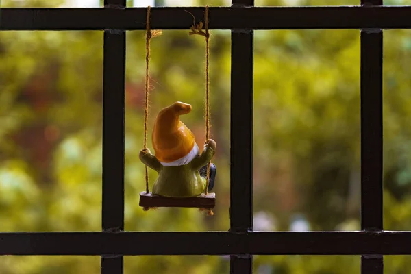 Dwarf Swing Window Autumn Background — Stock Photo, Image