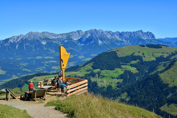 Hochsoell Tirol Oostenrijk Augustus 2016 Uitzicht Platform Van Hohe Salve — Stockfoto