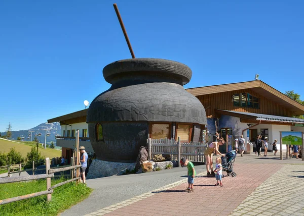 Hochsoell Tyrolen Österrike Augusti 2016 Häxornas Vatten Hexenwasser Vattenpark Där — Stockfoto