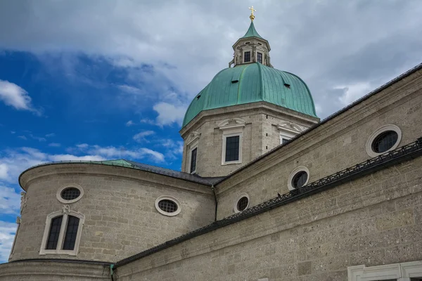Exterior Catedral Salzburgo Dom Salzburgo Coração Centro Histórico Cidade Obra — Fotografia de Stock