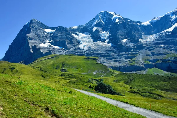 Gyönyörű Táj Útvonalon Bernese Oberland Svájc — Stock Fotó