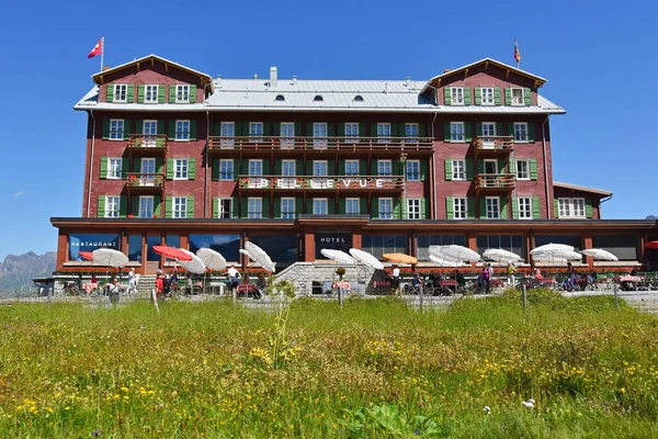 Lauterbrunnen Switzerland Augusti 2019 Hotel Bellevue Gridelwald Interlaken Kleine Scheidegg — Stockfoto