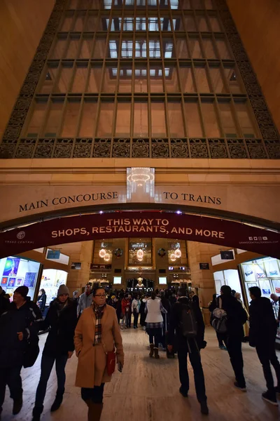 Нью Йорк Сша Грудня 2019 Великий Центральний Термінал Приміського Залізничного — стокове фото
