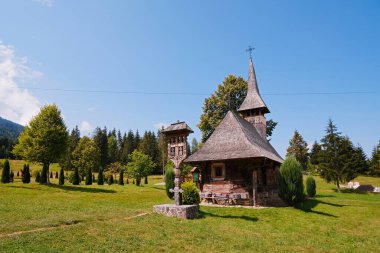 Romanya 'nın Maramures kentindeki en eski manastırlardan biri olan Moisei Tahta Kilise