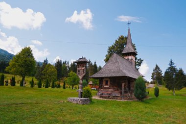 Romanya 'nın Maramures kentindeki en eski manastırlardan biri olan Moisei Tahta Kilise
