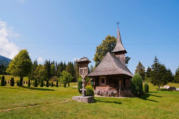 Деревянная Церковь Моисея Один Старейших Монастырей Марамуресе Румыния — стоковое фото