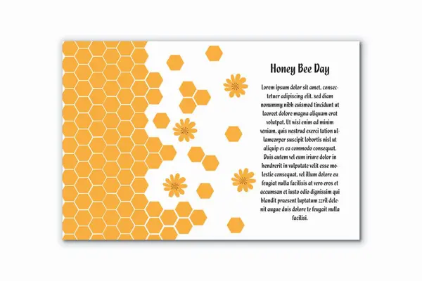 Invitation bee vector. Banner for children birthday congratulation — Stock Vector